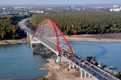 Путин открыл мост через Обь